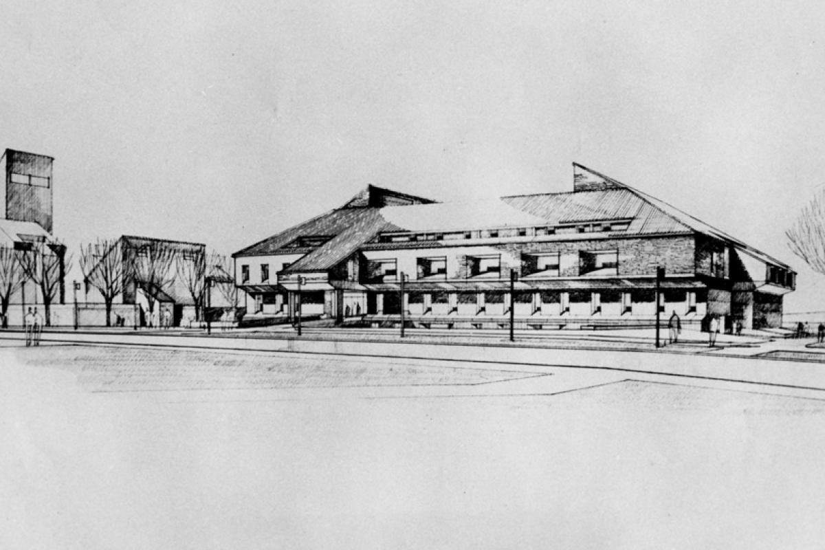Historic image of the business school