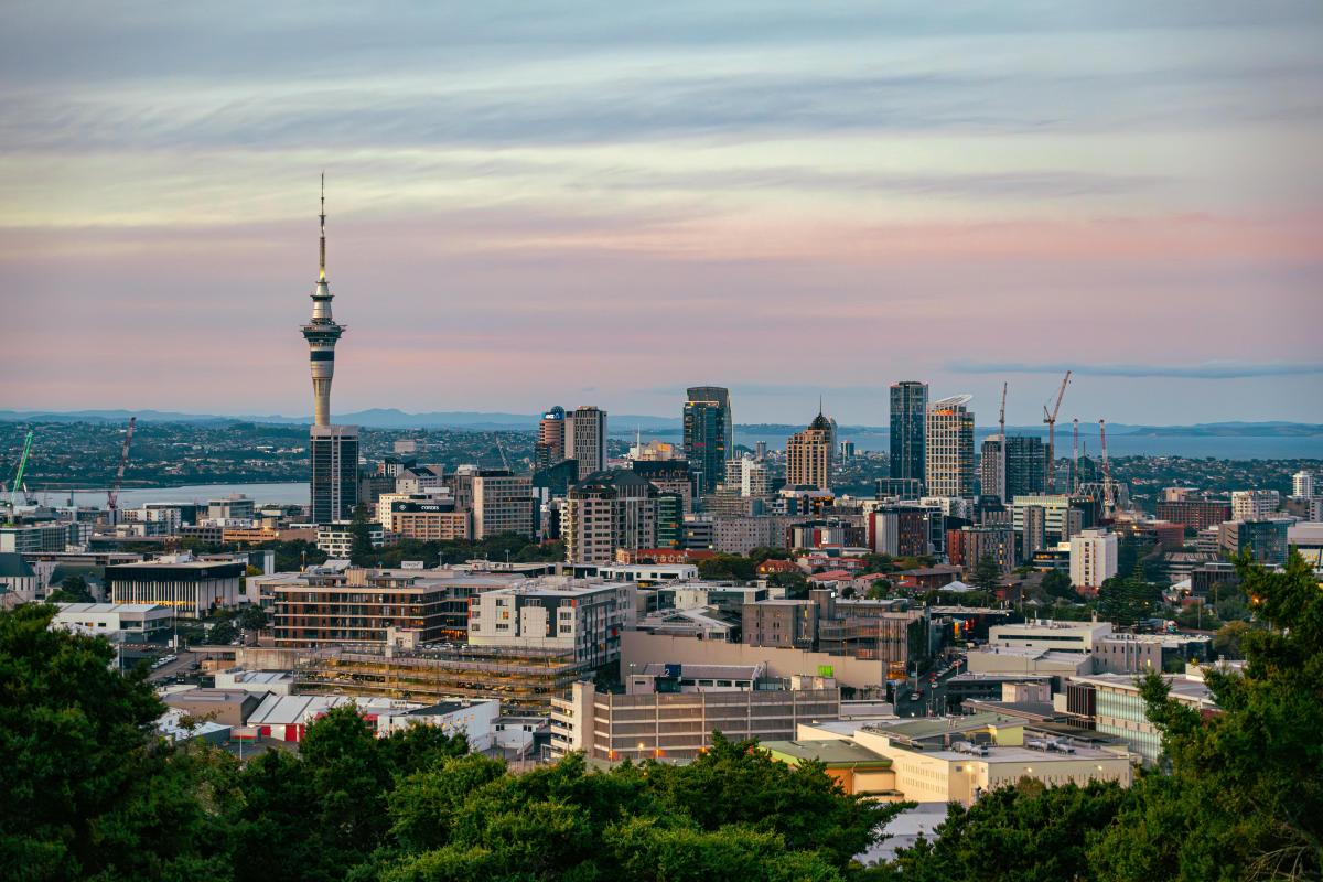 Skyline in Auckland, new Zealand