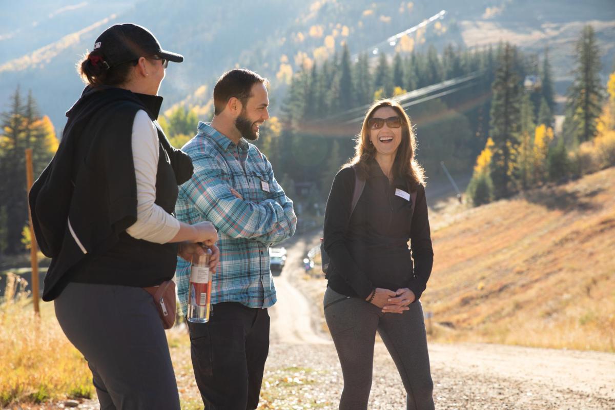 Students outside at Vail
