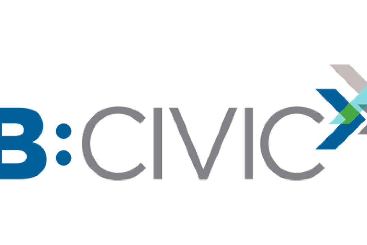 B:CIVIC Logo in Blue and Grey