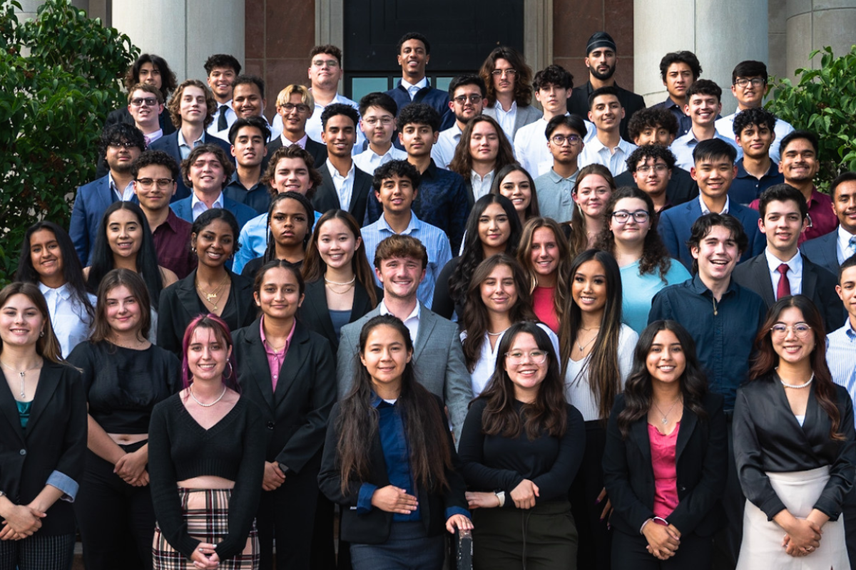 Undergraduate business students from the diverse scholars program at the Leeds School of Business