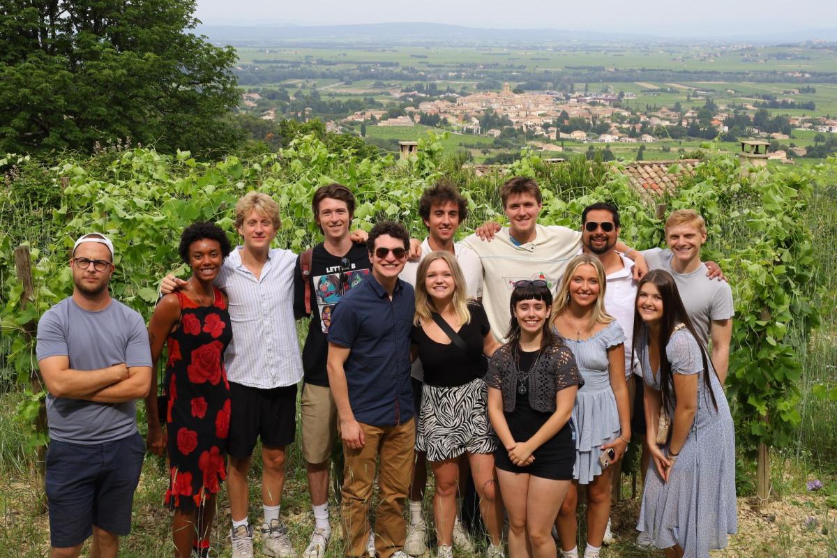 Group of students from New Venture Creation in France
