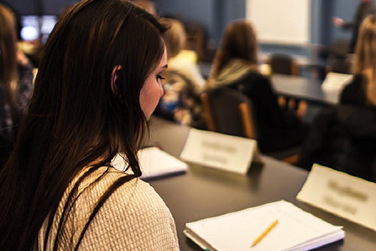 Business residential program classroom and academic setting