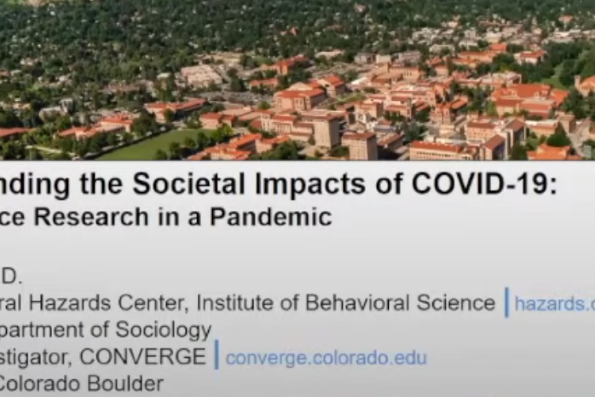 Understanding the Societal Impacts of COVID 19