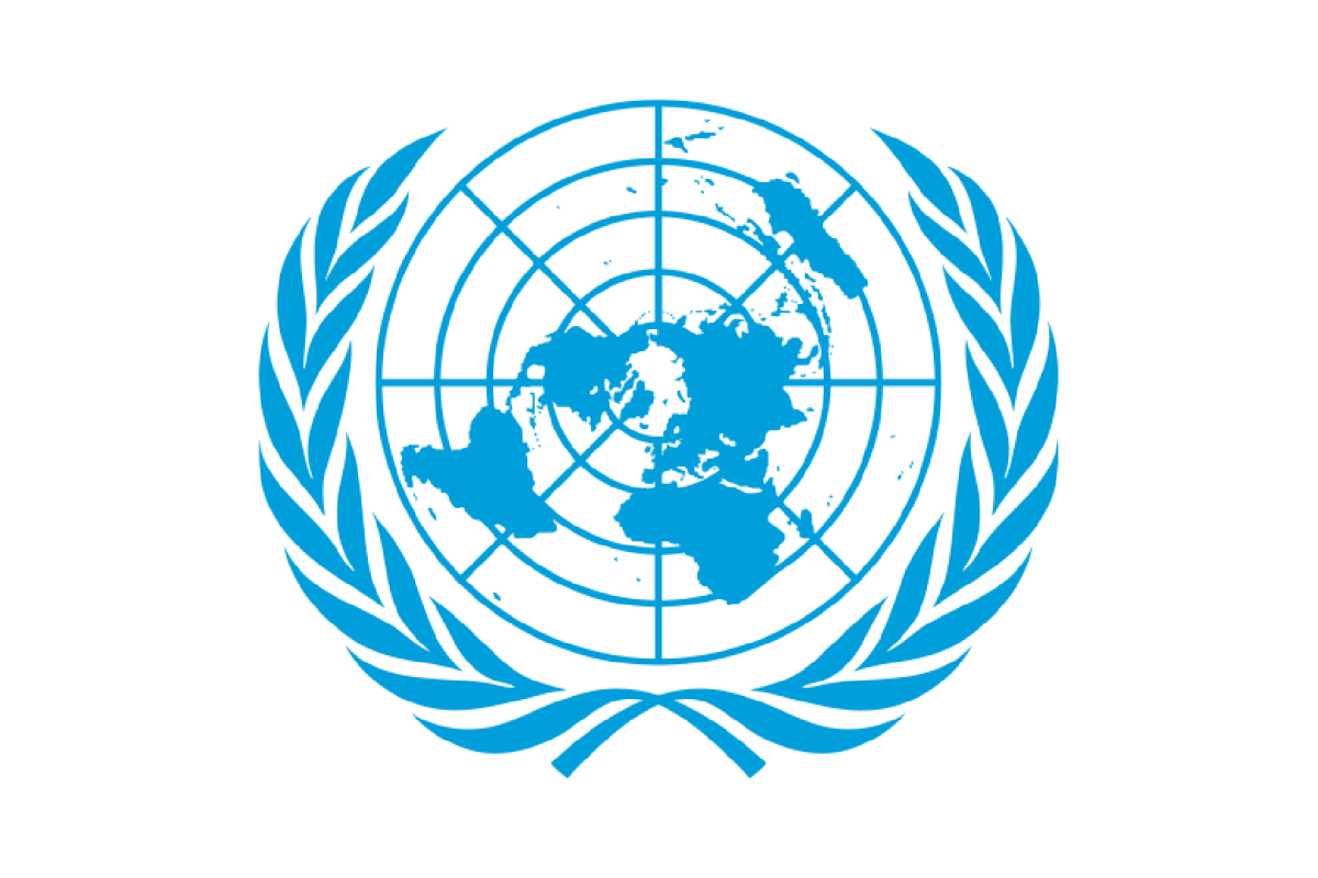 United Nations Logo - Illustration of a Blue Globe