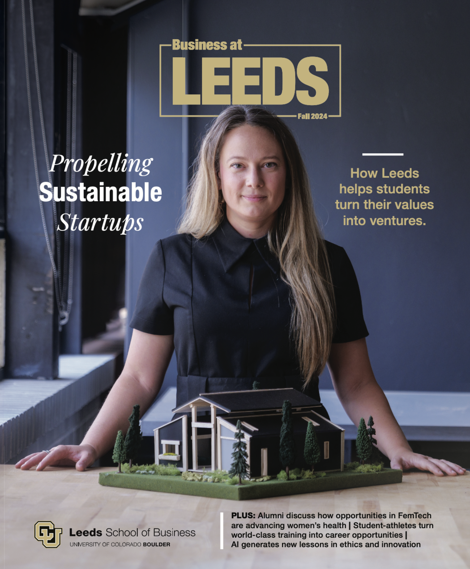 Cover of Business at Leeds magazine