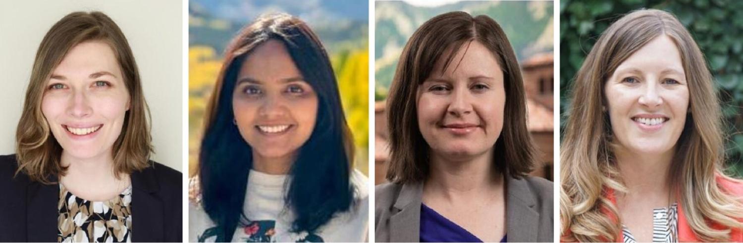 Image of the four recipients from the Leeds Executive Leadership Program