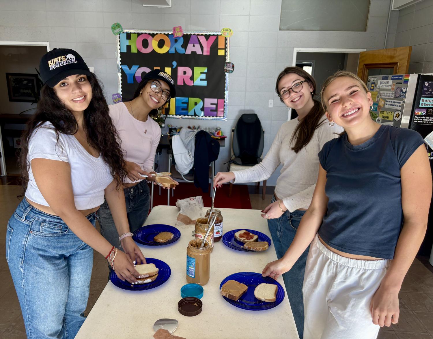 Image of Students Creating PB&Js for a Volunteer Day