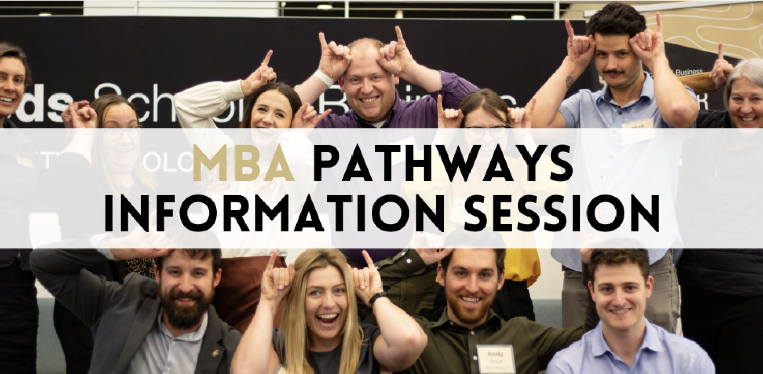MBA Students Smiling with Buff Horns