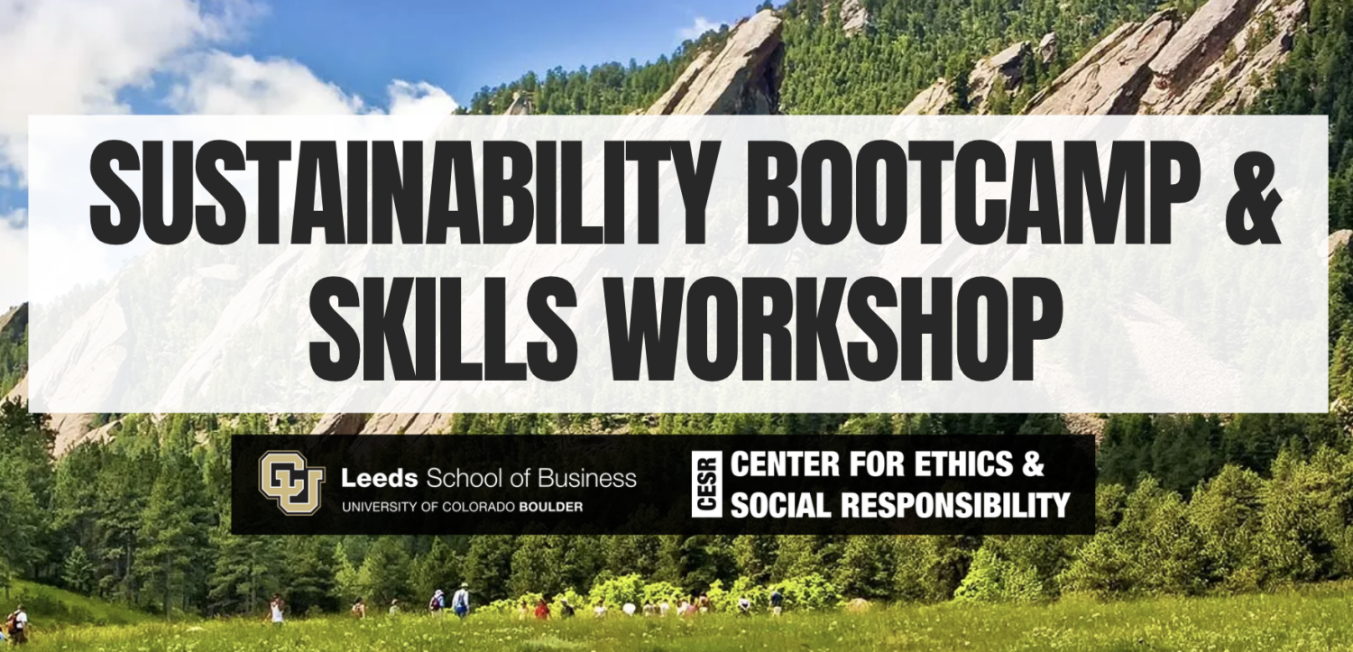 Sustainability Bootcamp and Skills Workshop Header