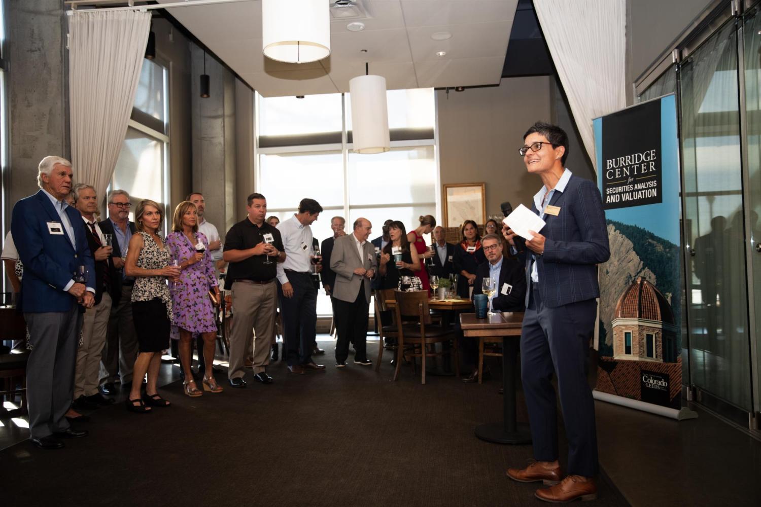 Dean Ertimur at the Burridge Center for Finance 25th Anniversary Reception