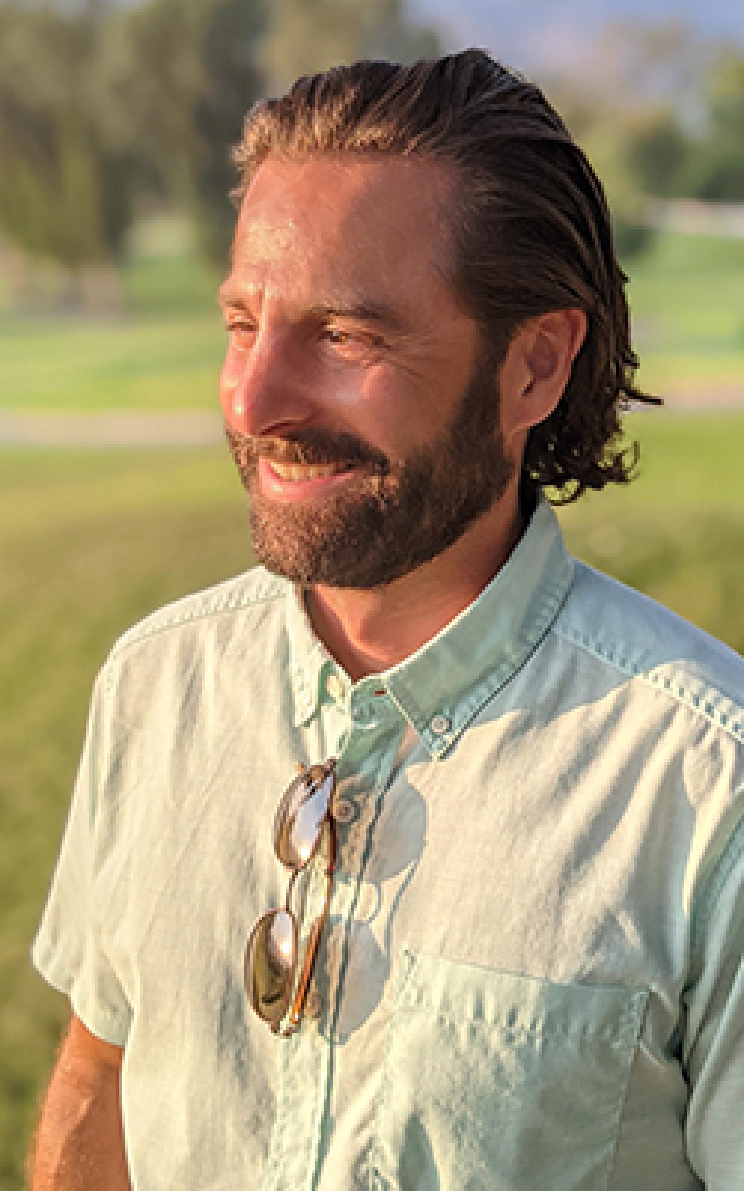 Matt Lappe in a field.