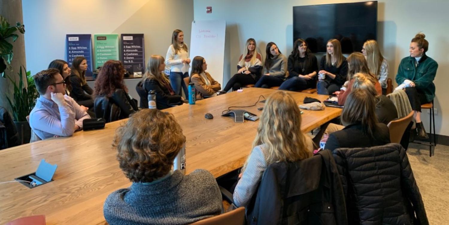MBA students meeting with C Suite executives in Chicago