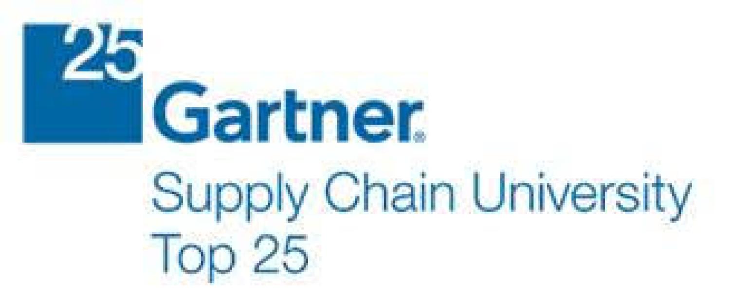 Named by Gartner Research as a Top 25 Graduate Program in Supply Chain Management for 2016