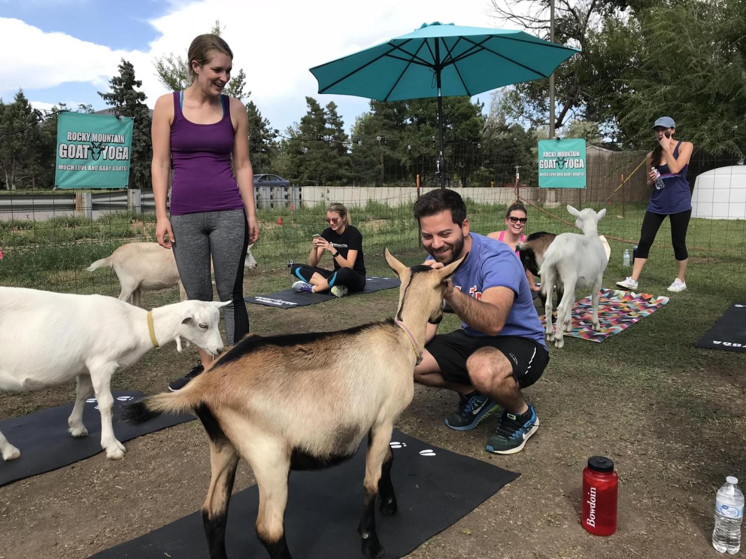 Jimmy makes a new goat friend