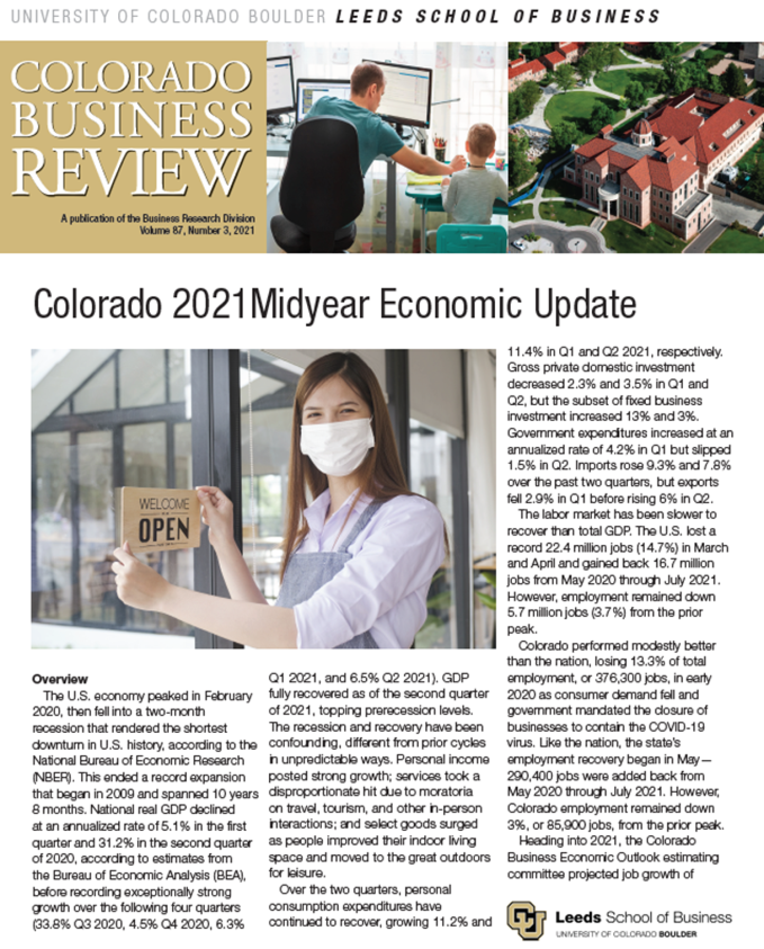 Colorado Business Review, Issue 3, 2021