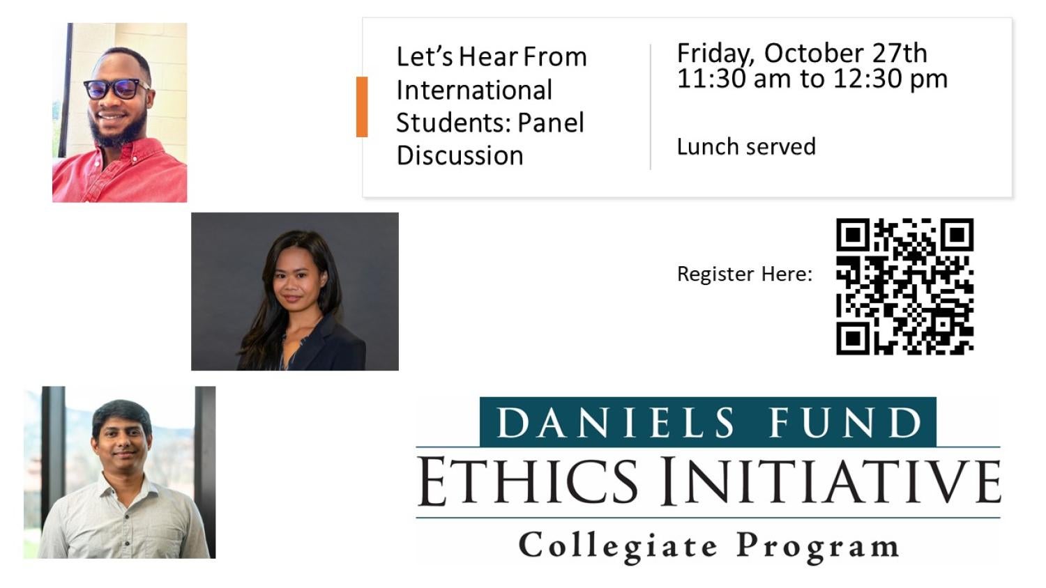 International Students Panel Discussion