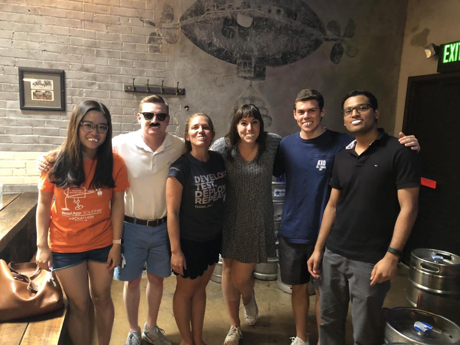 Kendall Carroll and other NetApp interns