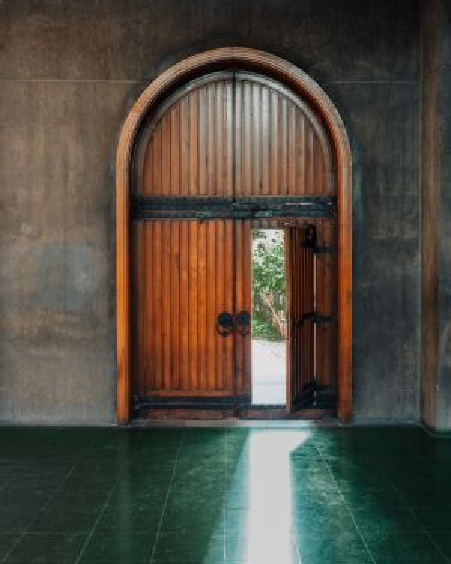 Image of opening door