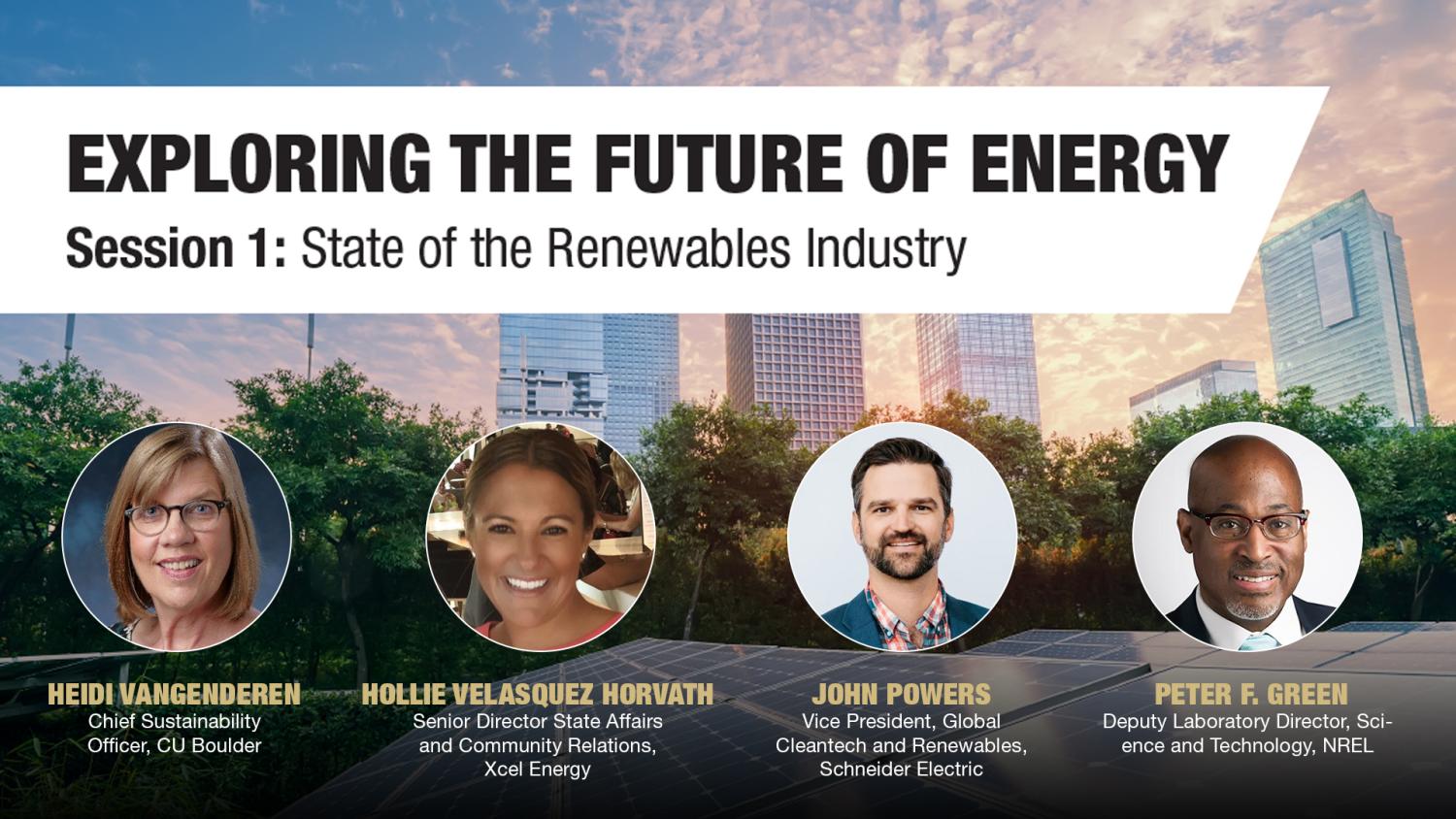 Exploring our Energy Future: State of the Renewables Industry Title Slide
