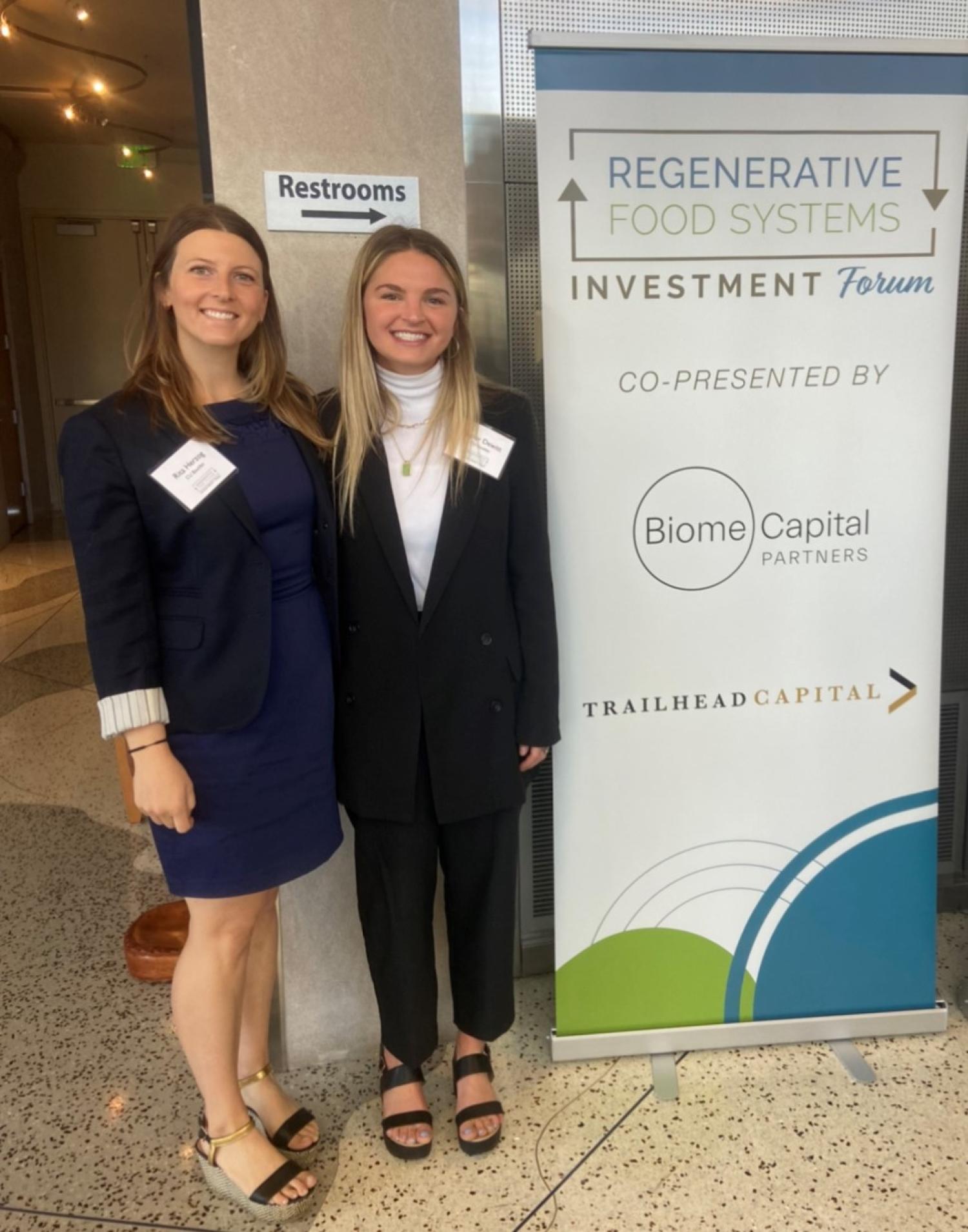 Taylor and Rita at Regen Ag Conference 2022