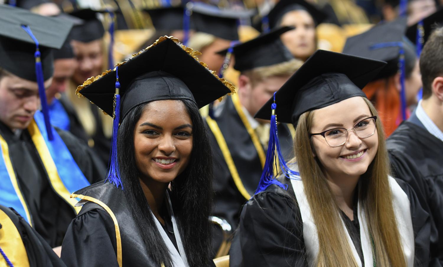 Students at graduation