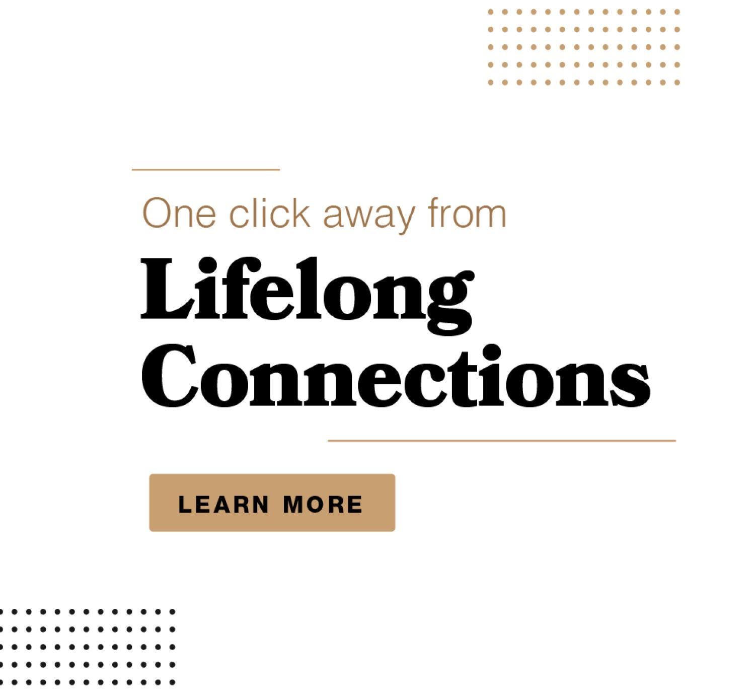 one click away from lifelong connections