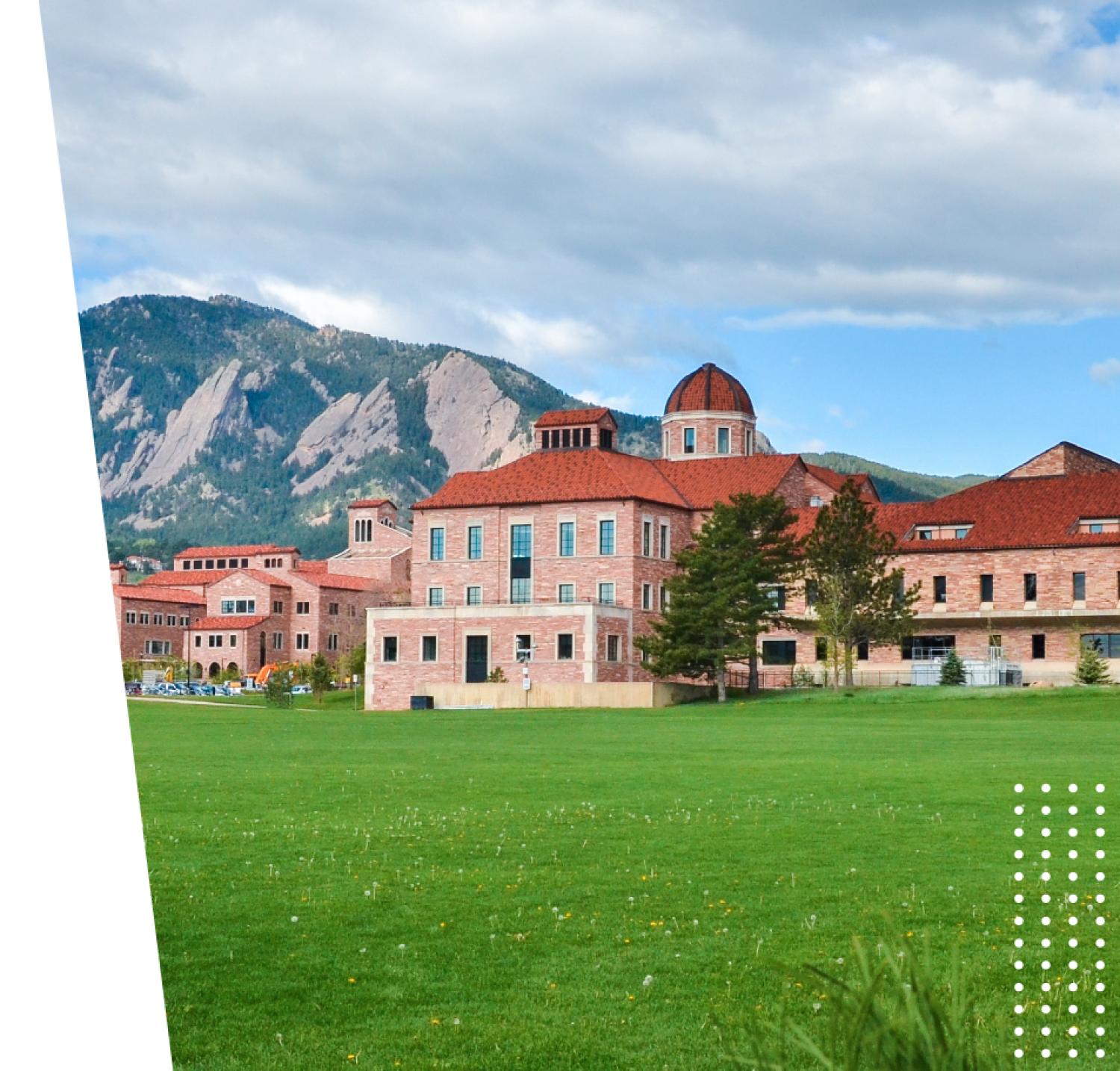 Image of Koelbel building and the Flatirons