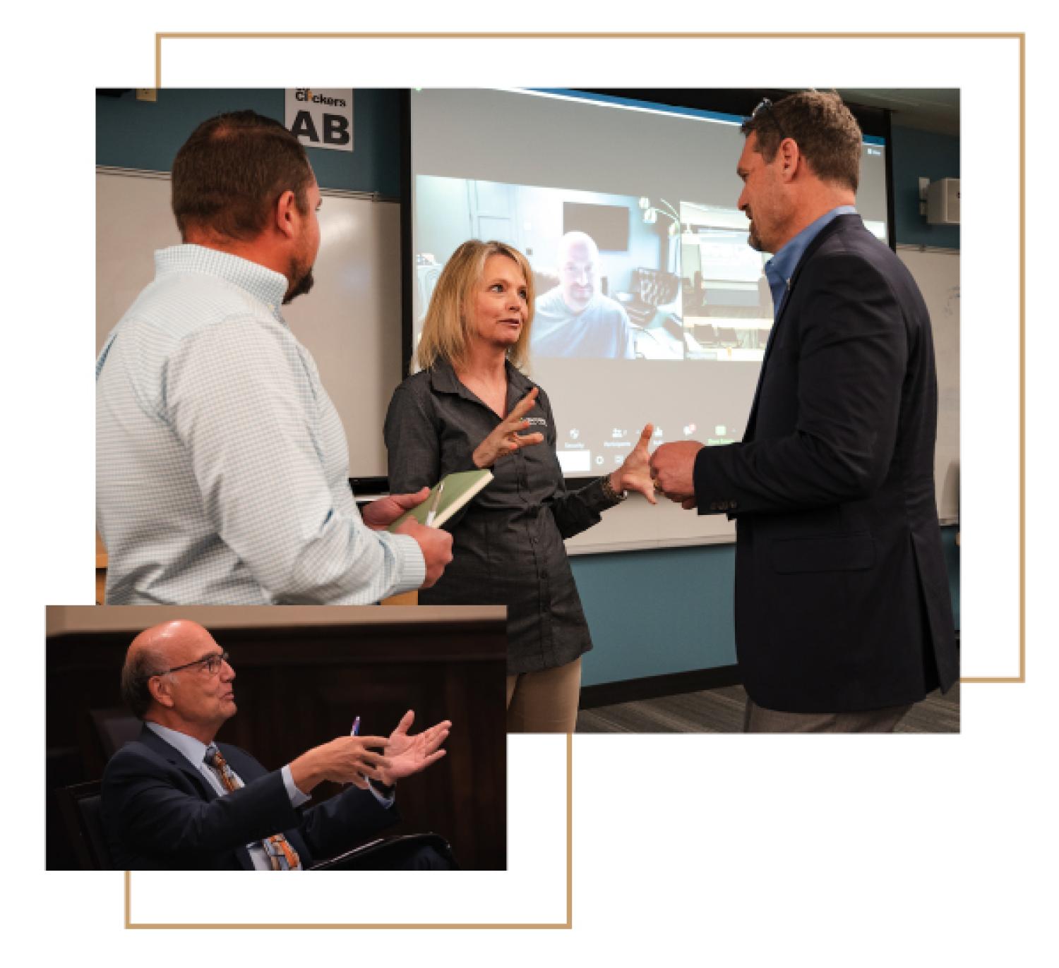 Professionals networking
