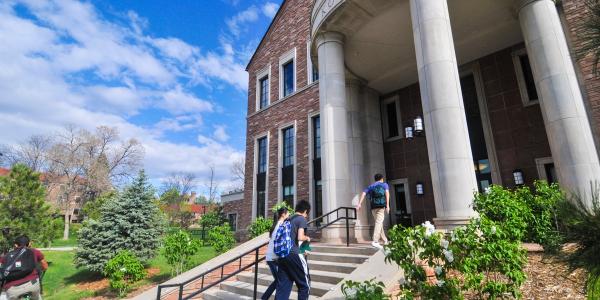 Students entering the Leeds School of Business