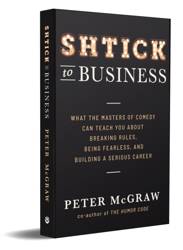 Peter McGraw Shtick to Business Book Cover