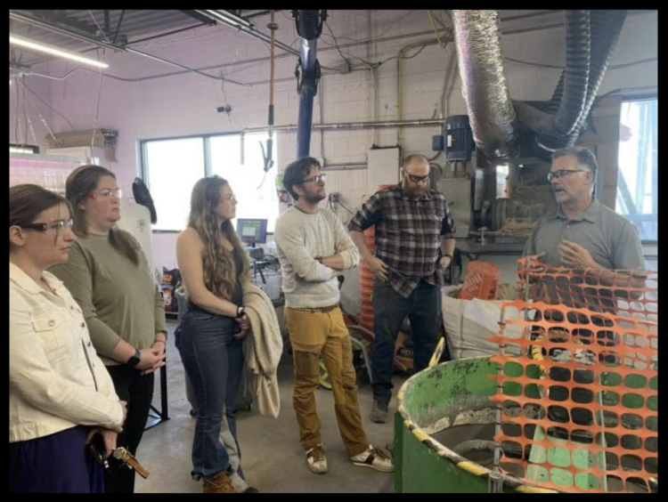 Graduate Students Learning About Biomaterials