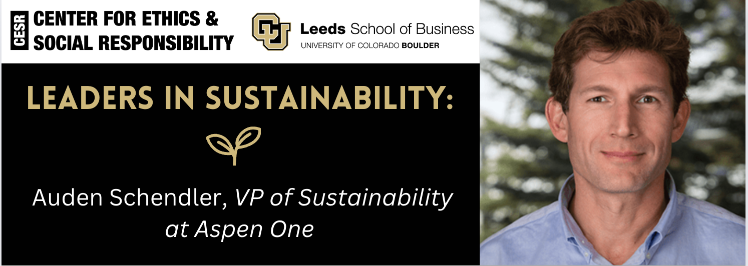 Auden Schendler, VP of Sustainability at Aspen One