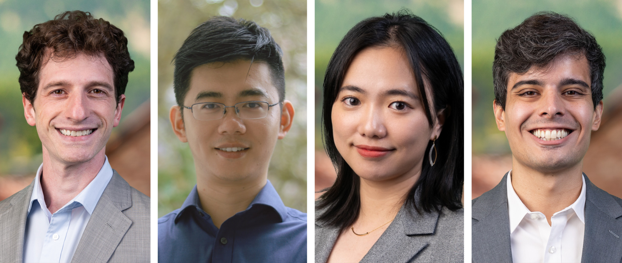 L to R, Michael Gropper, Xiaobo Yu, Ying Zeng and Rodgrio Dias