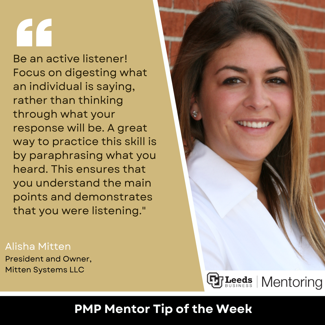Mentor Tip #19