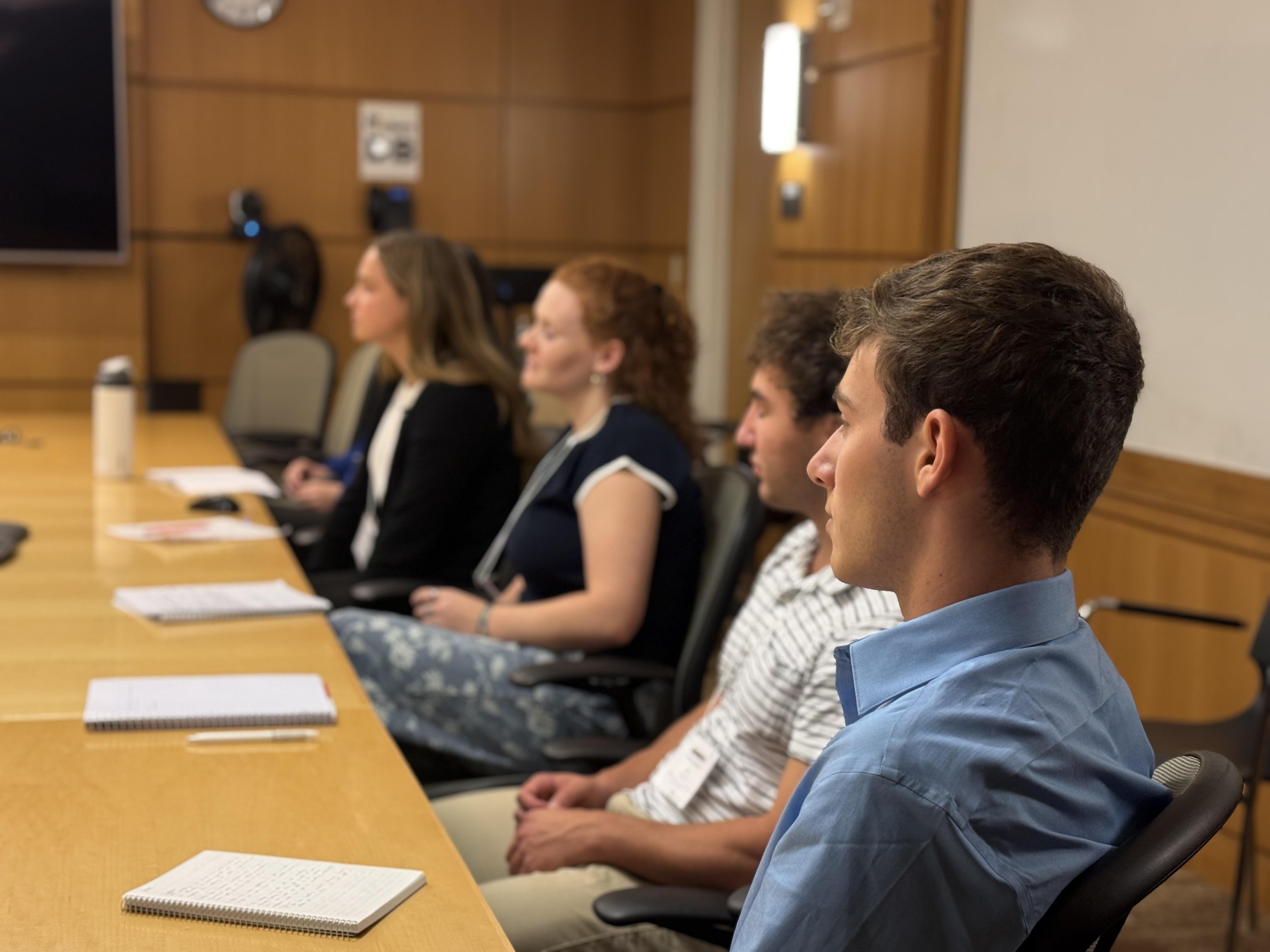 Students in the analytics Business Leader-in-Residence session