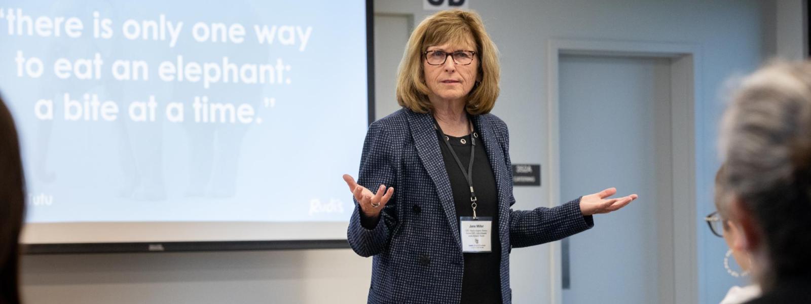 Guest speaker during the 2023 Women's Collective event