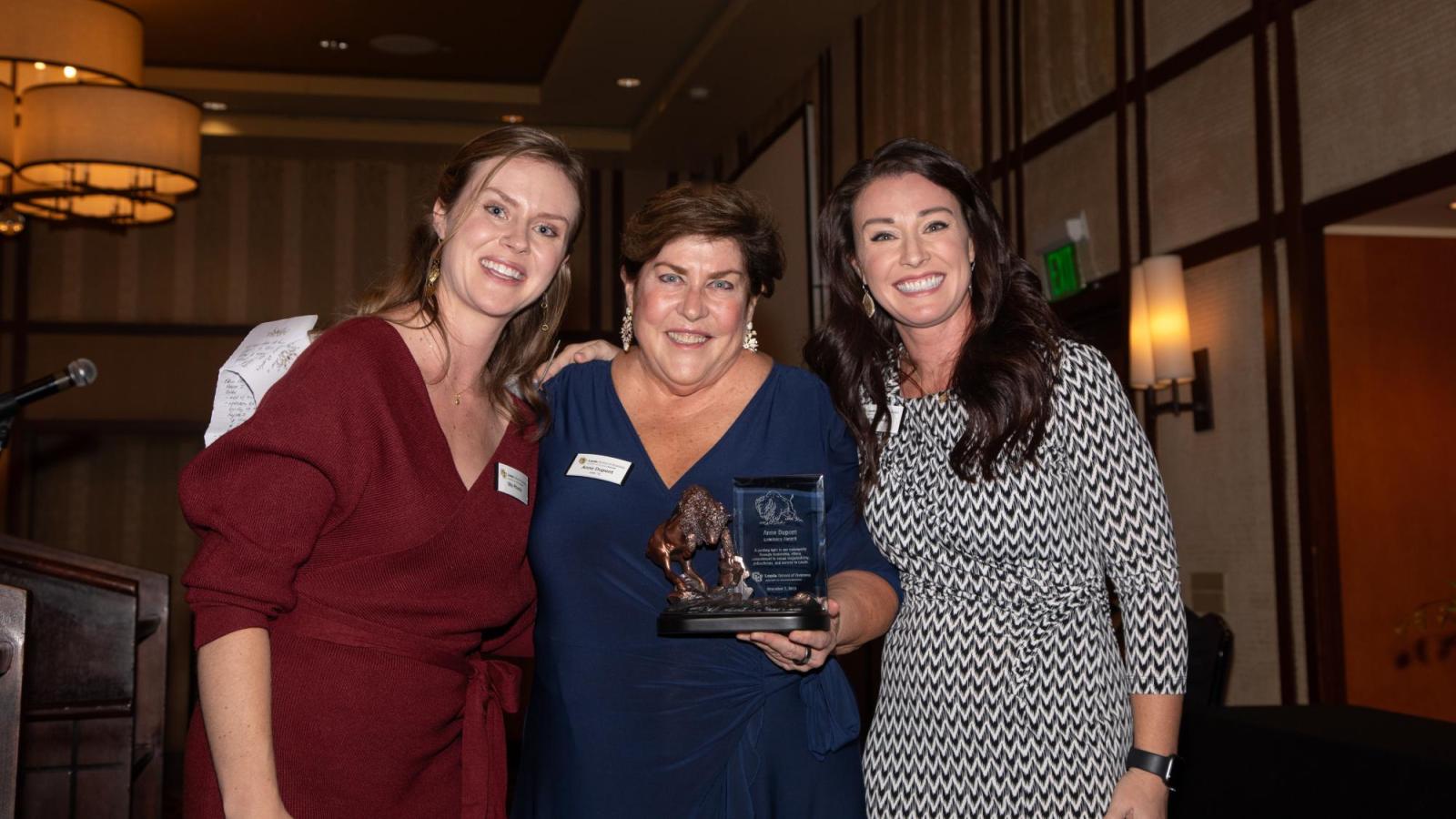 Anne Dupont (MBA ’78) was recognized with the Luminary Award at the 2023 Leeds Alumni and Service Awards.