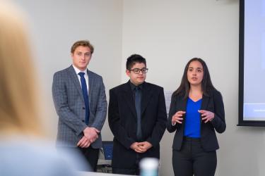 Business Ethics Case Competition team shares the spotlight