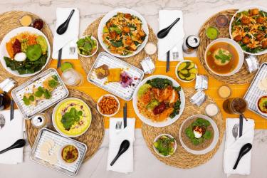 Photo of food from Skratch Labs Cafe displayed on a table