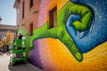 Streetwise Arts Mural Painted by Austin Zucchini