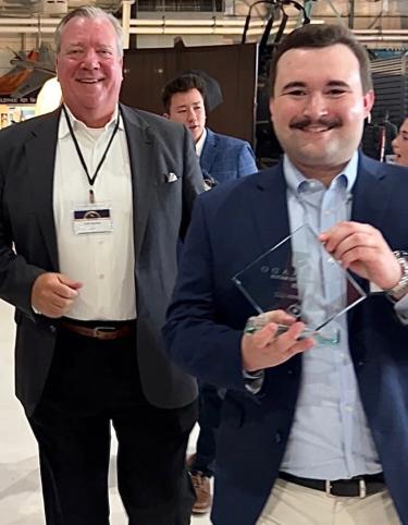 James and Erik with Award