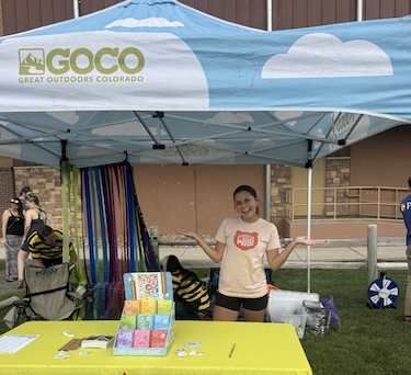 Sofia Blanco at a GOCO event table