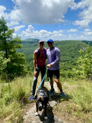 Shannon Jones Walking w Dog