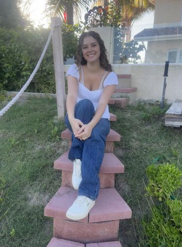 Kiara Blacher on Stairs