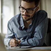 Person at computer