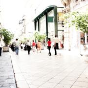 Shoppers in a retail setting