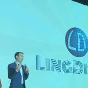 Evan Baltman pitching LingDisco at New Venture Challenge