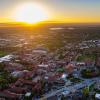 Aerial view of Boulder and CU campus