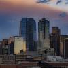 Downtown Denver skyline at dusk